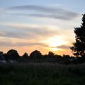 Ein Blick vom Lager abschweifend in den Sonnenuntergang