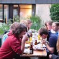 Das belohnende Vergngen nach getaner Arbeit: Resteessen.